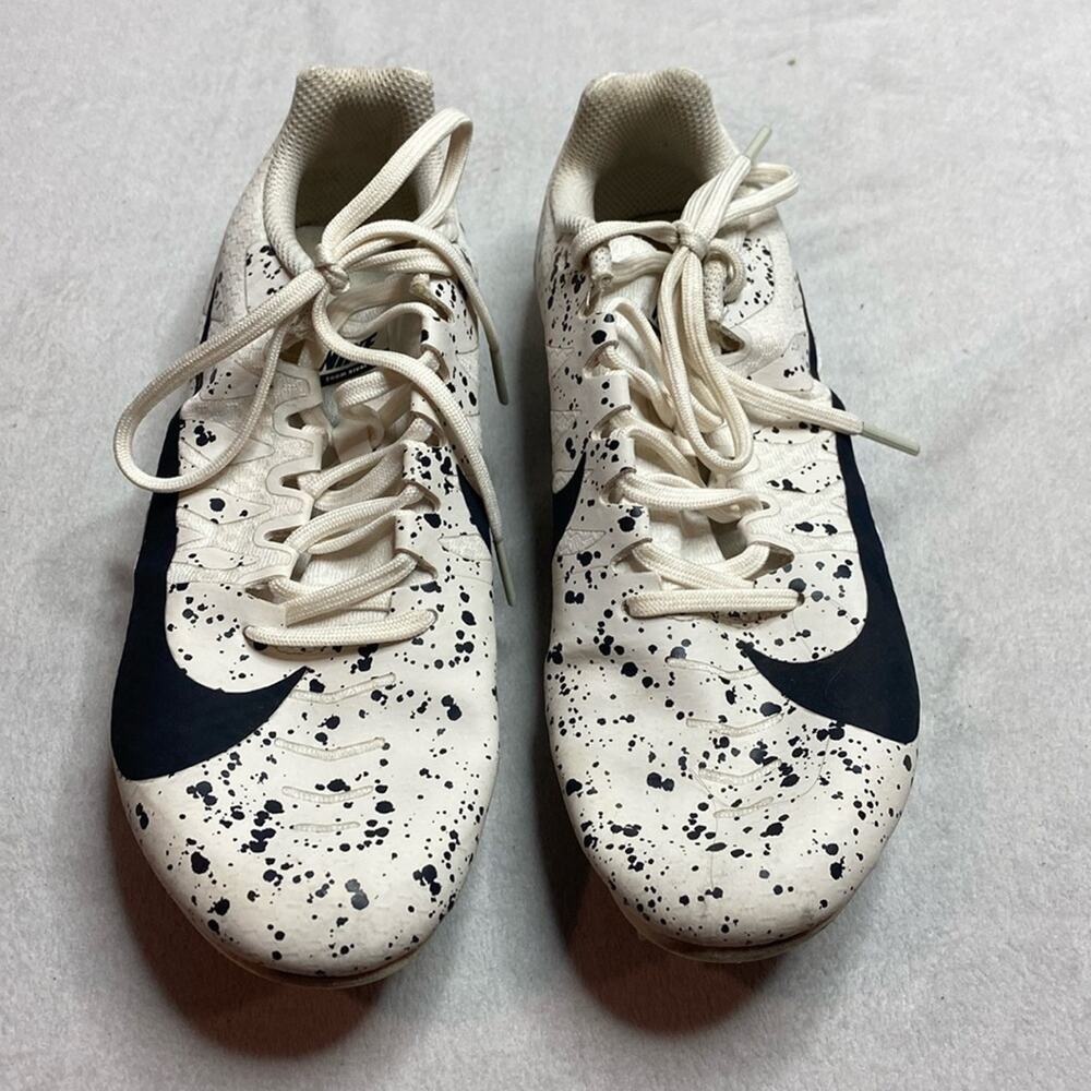 Nike Zoom Rival 5 unisex spiked track shoes black and white size 6.5